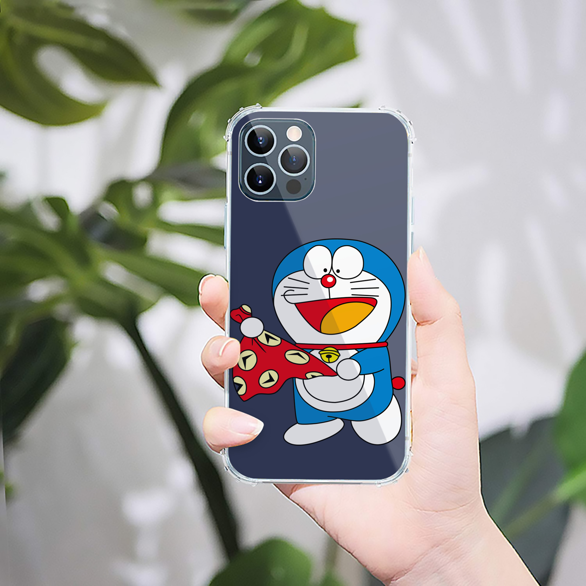（画像用） ドラえもん Doraemon 【iPhone 12シリーズ対応】透明スマホケース（クリアソフトケース）